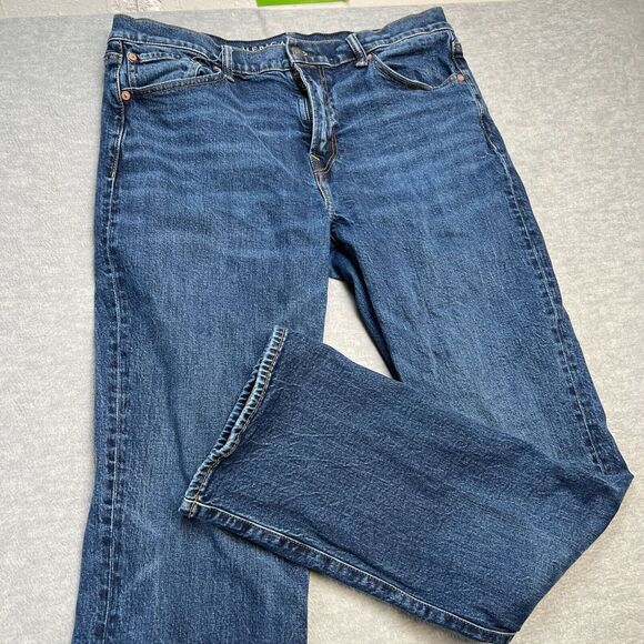 American Eagle Jeans Mens 36x34 (34x32) Original Bootcut Flex Denim Blue Cowboy - Picture 2 of 12